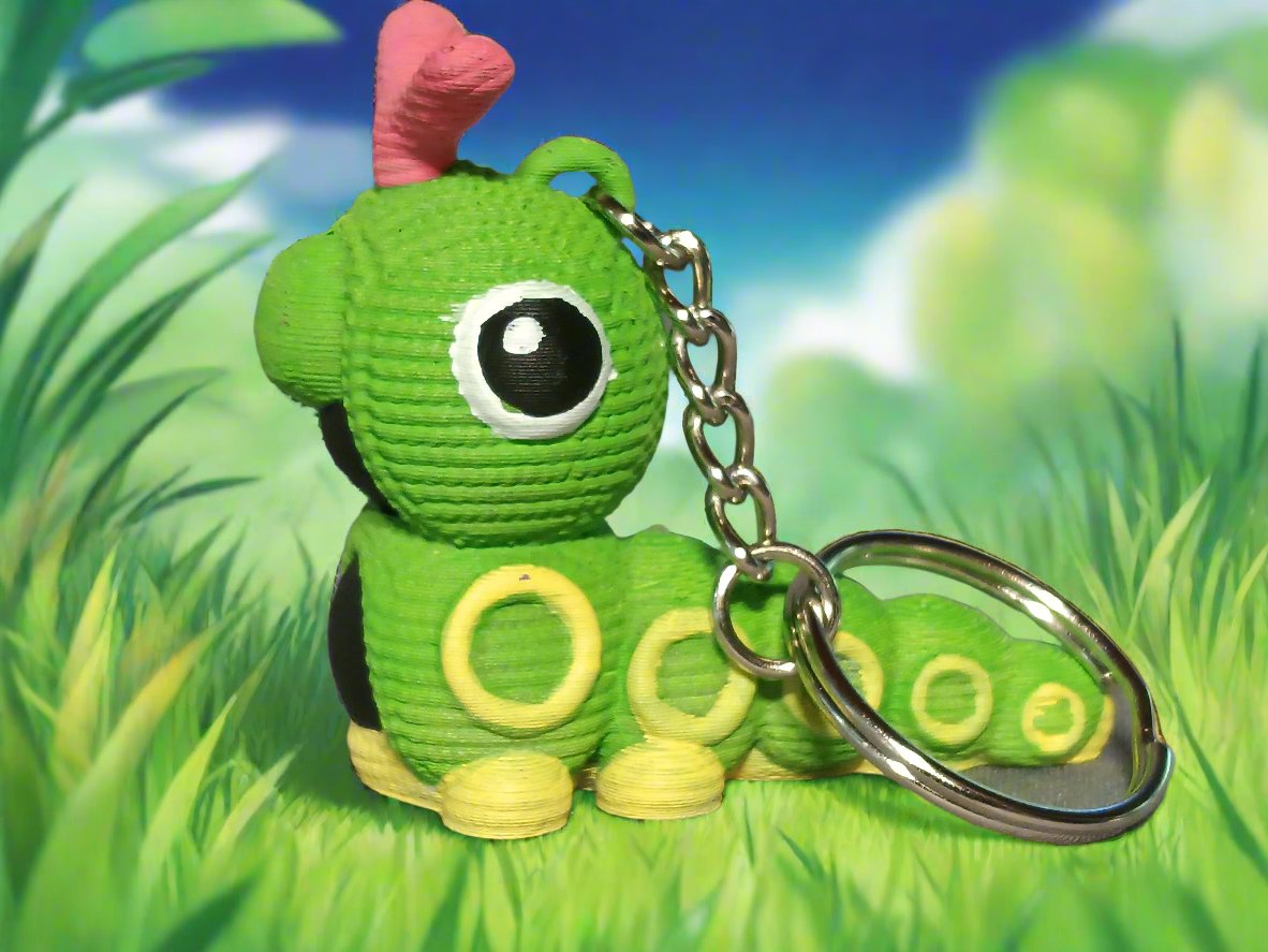 Caterpie Keychain