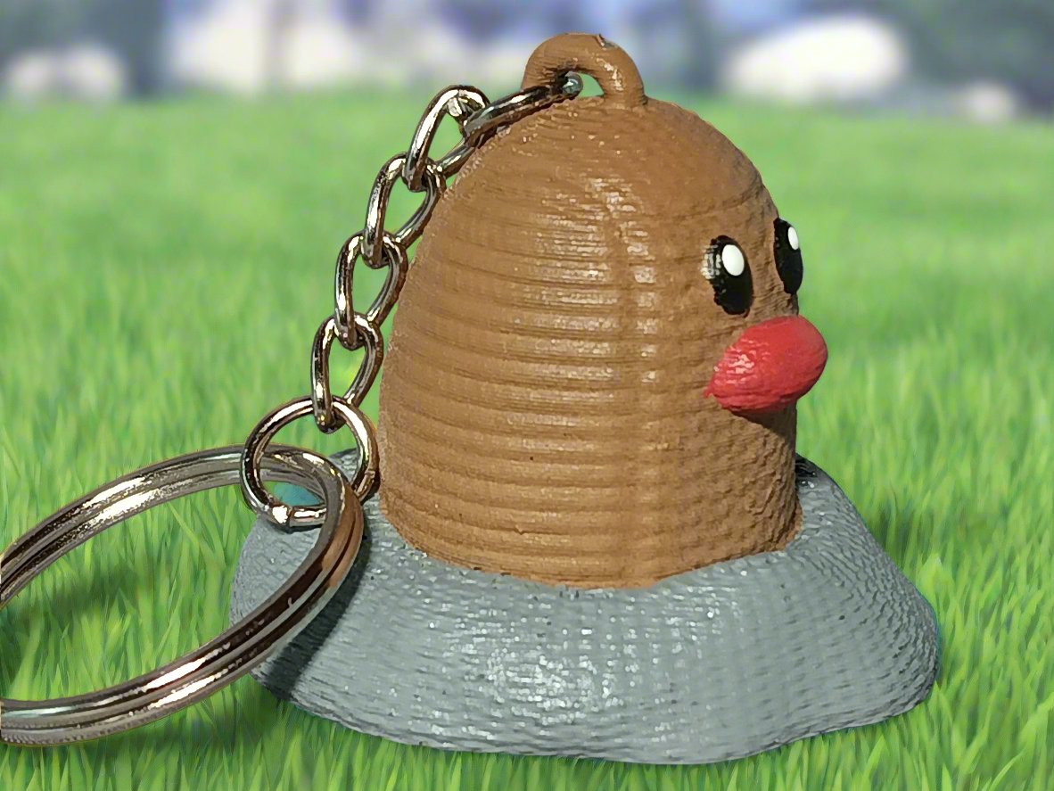 Diglett Keychain