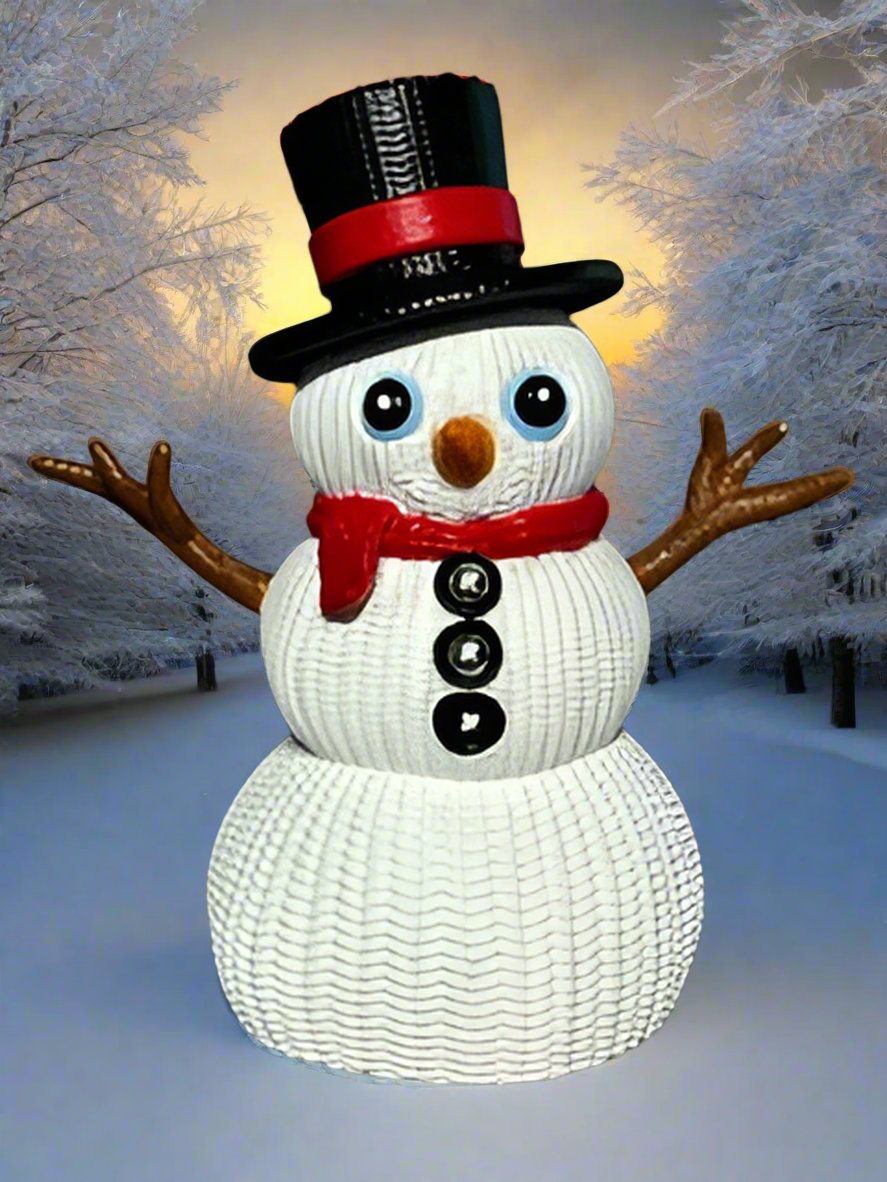 Hand Painted Snowman