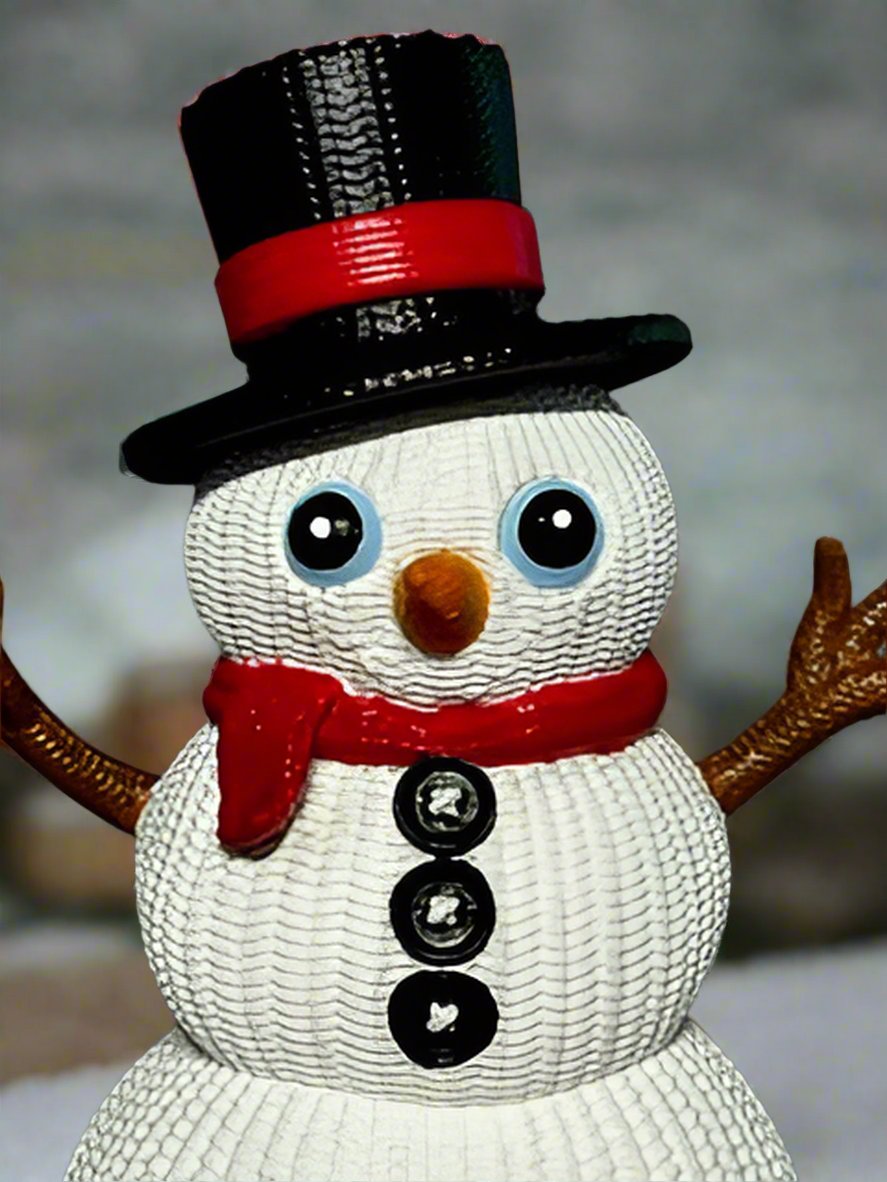 Hand Painted Snowman